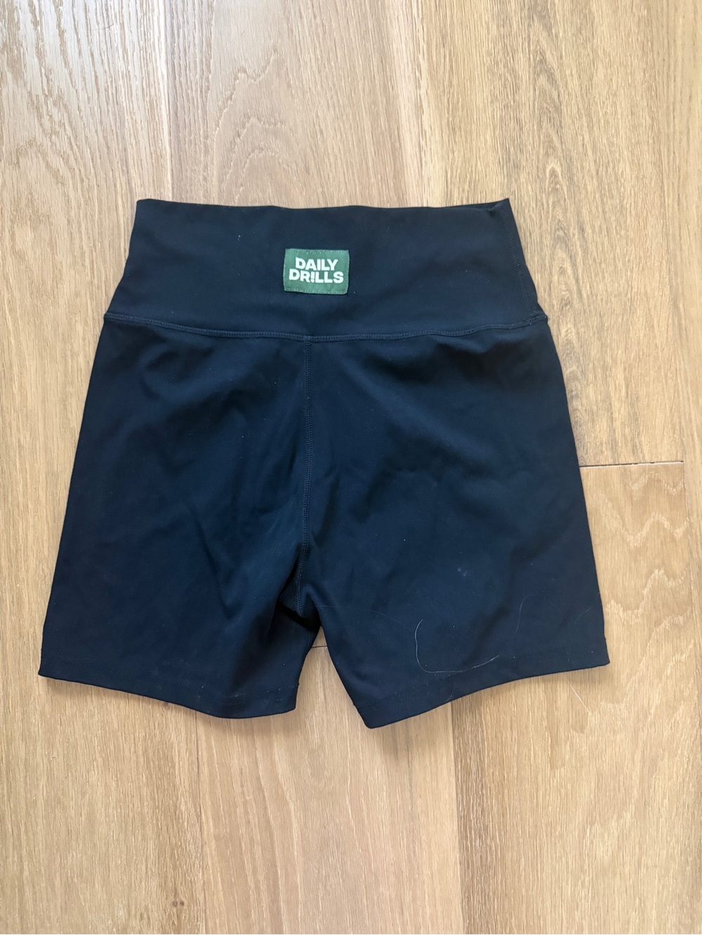Daily Drills High-Waist Black Bike Shorts - Picture 2 of 3